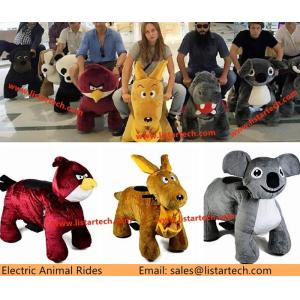 Quality Adult Electric Battery Operated Motorized Plush Riding Animals in Mall, Hot Sales! for sale