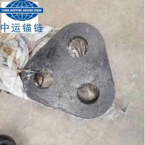 SWL 17T~600T Black Painted Mooring System Standard Triplates