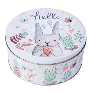 Quality Customized CMYK Round Gift Tin Cans For Cookies for sale