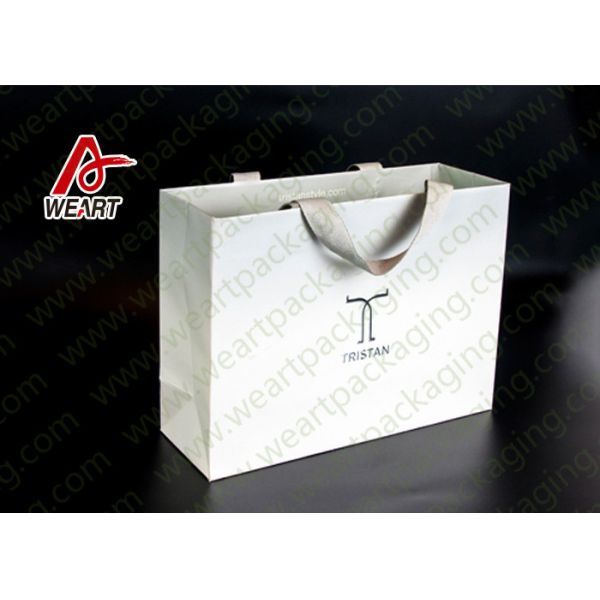 Boutique Application Small Art Paper Bags Funny Patten FCC / SGS Standard