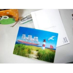 PLASTIC LENTICULAR custom 3D lenticular wallpaper card wholesale 3D postcard