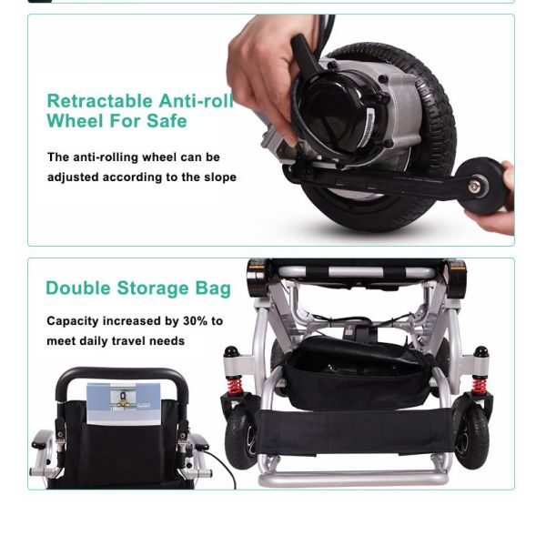 4.5km/Hr Medical Transport Wheelchair Aluminum Customized For Homecare