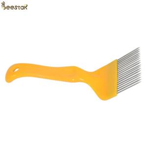Orange Beekeeping Equipment Stainless Steel Needle Honey Uncapping Fork Hive