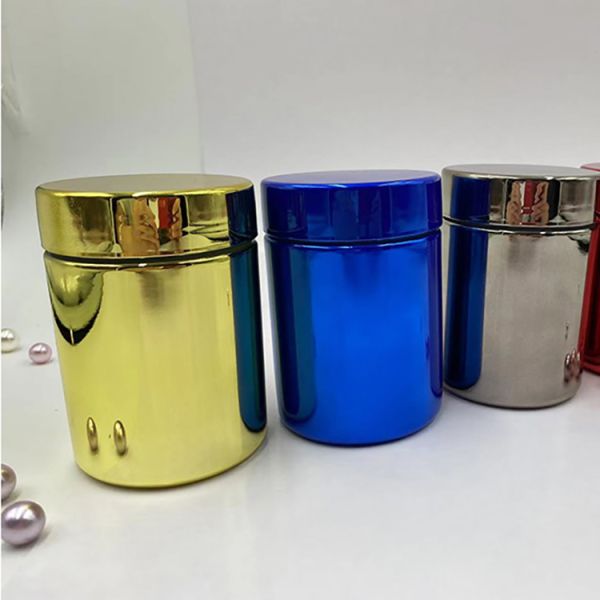 HDPE Body PP Cap Sports Nutrition Pharmaceutical Healthcare Vitamin Supplement Bottles with White Soft Touch Process Jar