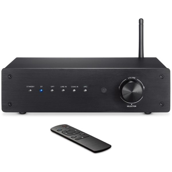 200W Bluetooth 5.0 Stereo Receiver with 3.5MM Input Class D Amplifier for Home