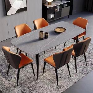 Metaluxe Sturdy Metal Base Dining Chairs Modern Elegant Design