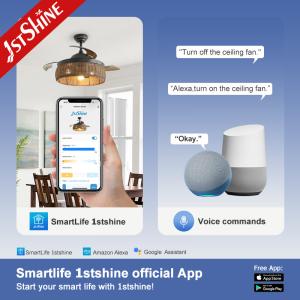 Woven Rattan Cage Ceiling Fan With Light Villatic Invisible Blade Dc 240v