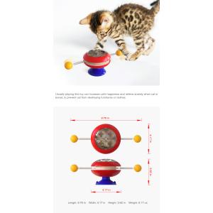 Cat Interactive Pet Toys Gyro Turntable Catnip Ball ABS OEM