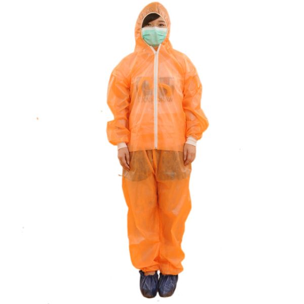 Breathable Disposable Microporous Coverall , Lightweight Non Woven Isolation