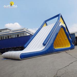 Outdoor Party Inflatable Water Toys Floating Water Slide Climbing Wall Tower For