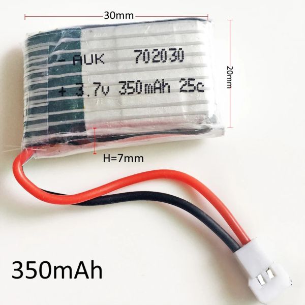 OEM Deep Cycle RC Drone Battery 3.7V 400mAh 25C High Discharge Rate