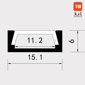 6063 LED Strip Lights Aluminum Channel Profile CE ROHS certification