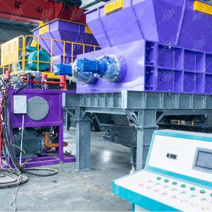 Xrido 75KW Double Shaft Scrap Metal Recycling Shredder Machine