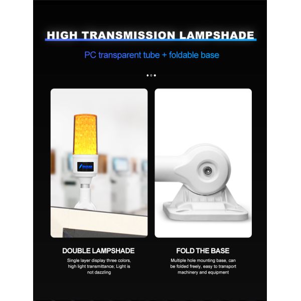 CNC Machine Signal Tower Lamp 3 Color Indicator Warning Alarm Tower Light