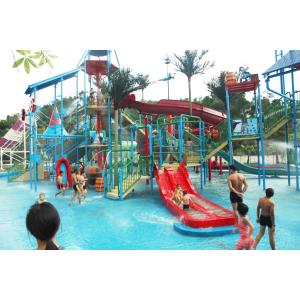 Commercial Medium Water House Aqua Playground Platform With Water Slide for