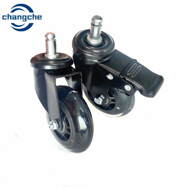 Buy White Roller Wheel Casters With Green Mount Finish 125mm Height at wholesale prices