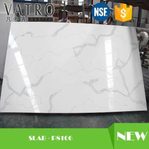 Fireproof Engineered Quartz Countertops / Cultured Granite Vanity Tops Heat