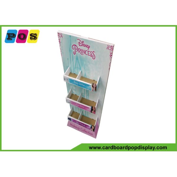 Floor Standing Cardboard Pop Displays Equip Three Shelves For Kids Cosmetics FL197
