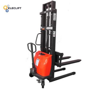 Electric Lifting Semi Electric Pallet Stacker 25mm Ground Clearance 650KG Load