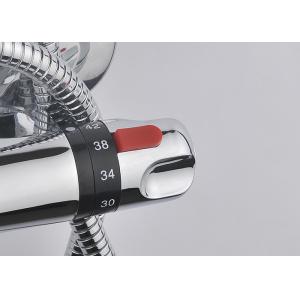 ROVATE Rainfall Top Sprayer Thermostatic Shower Set Dual Handle Design