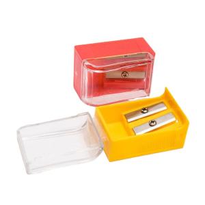 Fancy PS Plastic Double Hole Sharpener Metal Sharp Blades