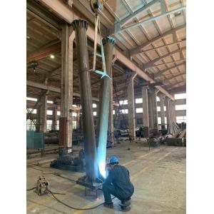 11m Height Hot Dip Galvanized Steel Pole Frame For Transformer Substation