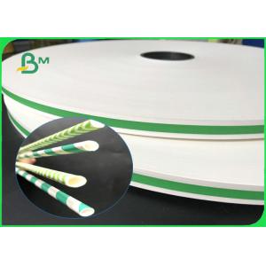 14mm 15mm 60gsm 120gsm Printable Straw Roll , 100% FDA Food Grade Kraft paper