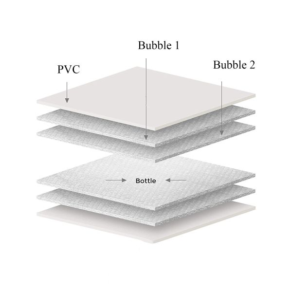 Bulk plastic pvc bubble beer chiller cooler skin bags liquor bottle protector bags