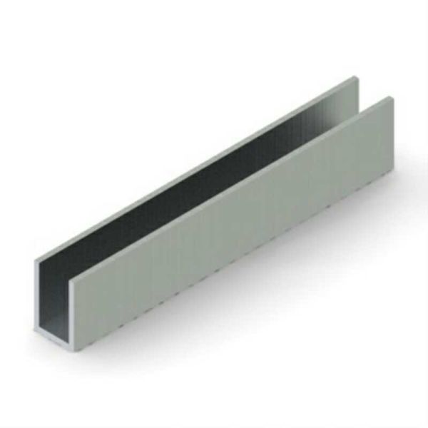 Buy Matt Silver Anodizd Aluminium Industrial Profile 12mm Width 0.8mm Wall Thickness at wholesale prices