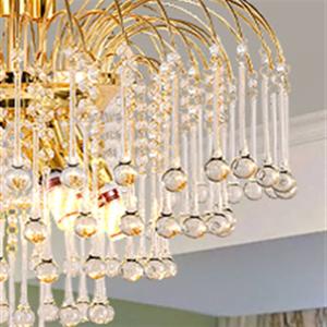 Modern Golden Elegant Luxury Design Fashion Interior Crystal Chandelier