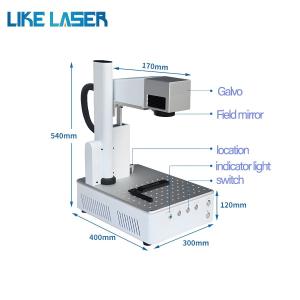 Customized Request Fiber Laser Marking Machine Jpt M7 20W 30W Mopa Color Laser