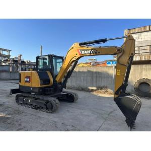 4JG1-NABGB-04-C2 Engine Type Used SANY SY55U 5 Ton Mini Excavator for Constructi