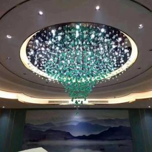 Large Modern Glass Stone Chandelier Living Hotel Project luxury lighting factory