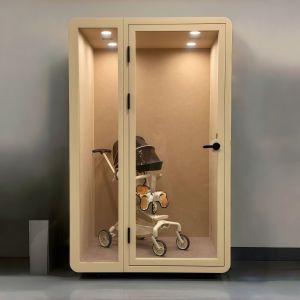 Soundproof Office Pod with High Sound Insulation LED Lighting and Built-in