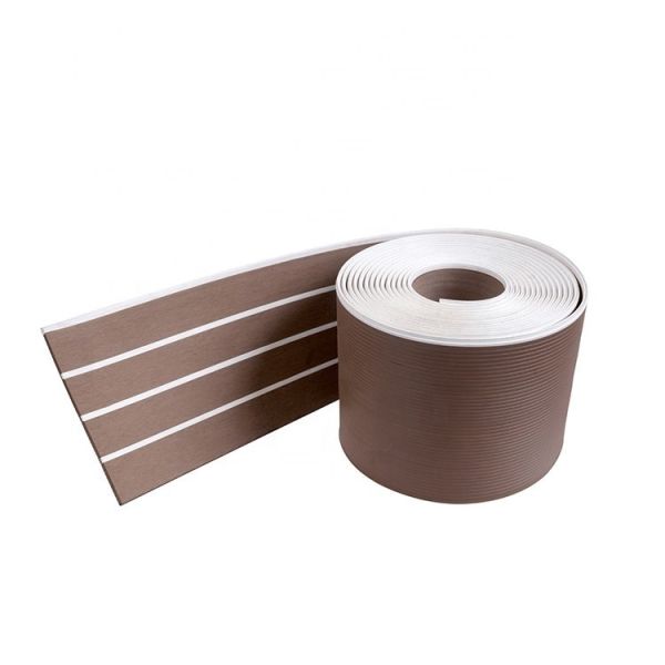 Teak Timber-like PVC Yacht Floor/Deck Width 190mm/50mm for Playground Play