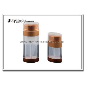 Quality Custom Airless Empty Foundation Bottle With Pump PP Double Tube for sale