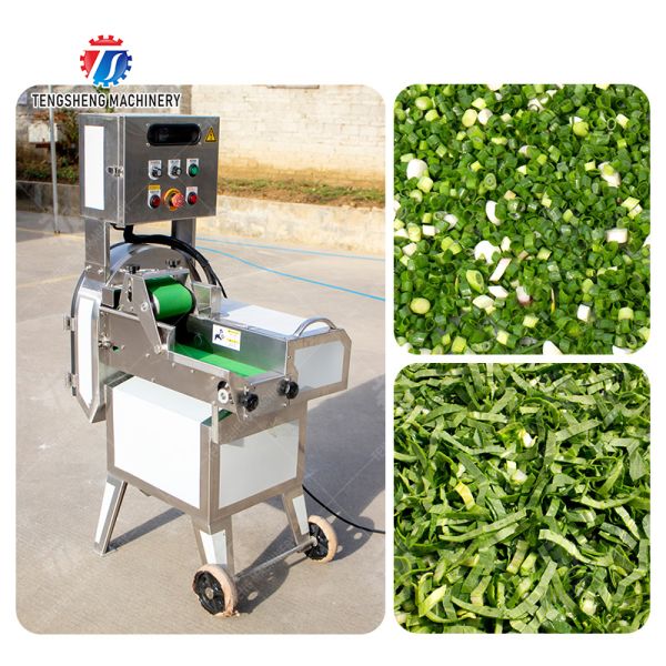 Turnip Mint Leafy Vegetable Cutting Machine Commercial , Blade Vegetable Cubing