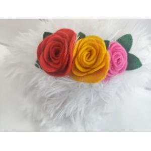 Dancing & Singing White Dog with flowers and Bells on head kids toy children's