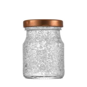 Empty Lotus Shaped Glass Honey Jars Eco Friendly With Screw Lid