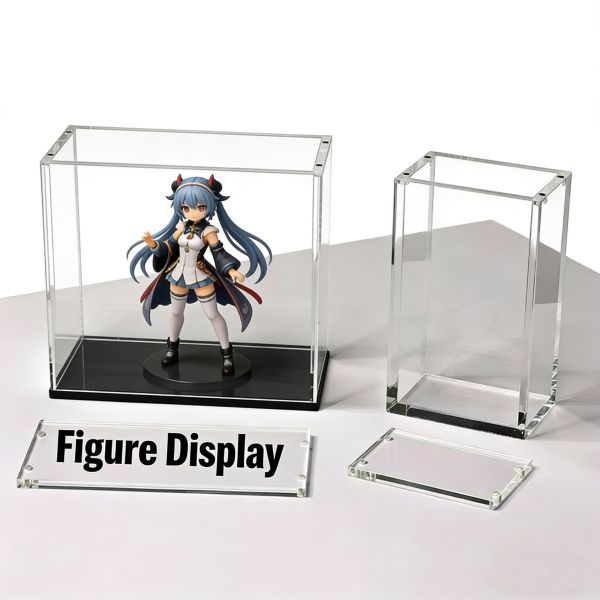 Custom Durable Hobby Display Case Dust-Proof Tabletop Toy Figure Collectibles Display Box