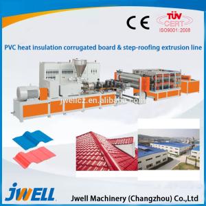 Jwell PVC Heat Insulation corrugated board & step-roofing extrusion line