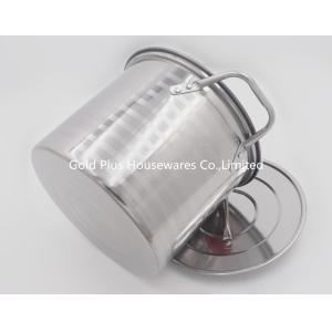 Multi Purpose 10.5L Stainless Steel Soup Bucket With Cover