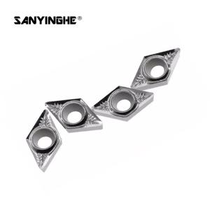 Carbide DCGT11T308 Aluminium Turning Inserts With R0.8 Tip