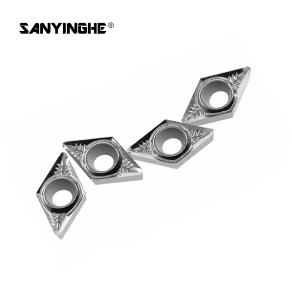 Carbide DCGT11T308 Aluminium Turning Inserts With R0.8 Tip