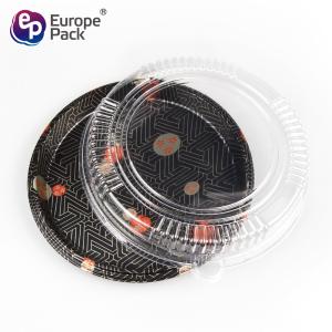 Disposable high quality takeaway plastic sushi food container with lid