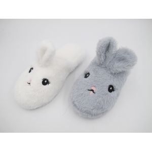 OEM Designs Winter Womens House Slippers Animal Style With 3D Trims