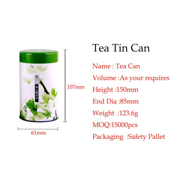 Tea Tin Can Disruptive Innovation Packaging Round Metal bottle Tin Cans For Tea