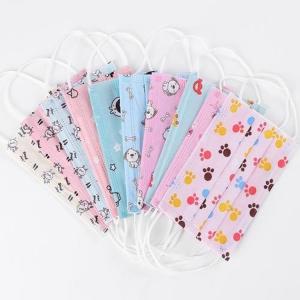 Children Disposable Mouth Kids Cartoon Printed Student Face Protective