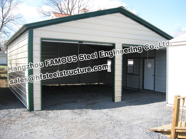 Buy Metal Garage Pre-engineered Building Steel Structure , Fabrication at wholesale prices
