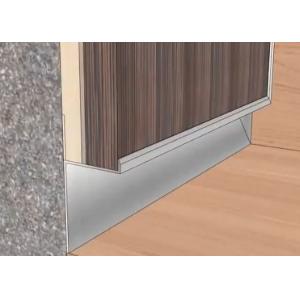 Kitchen Brushed Aluminium Skirting Aluminum Plinth Skirting Board
